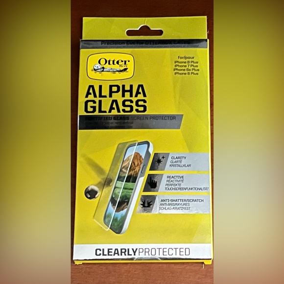 Otterbox Alpha Glass iPhone 6 Plus, 6S Plus, 7 Plus & 8 Plus Screen Protector - Picture 1 of 2